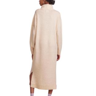 Pulloverkleid Beige Frau Pieces Rollneck Knitt Ansicht 0