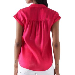 Rosa Damenbluse „Salsa Basic“ ohne Ärmel Ansicht 0