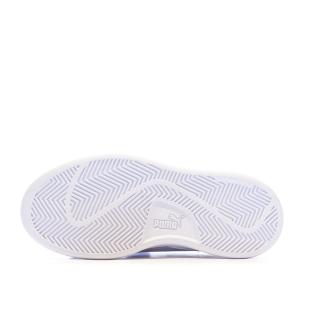 Baskets Blanc/Rose Fille Puma Smash 3.0 vue 0