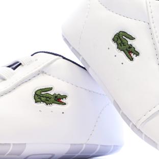 Baskets Blanches/Marine Bébé Lacoste Carnaby Set 225 vue 0