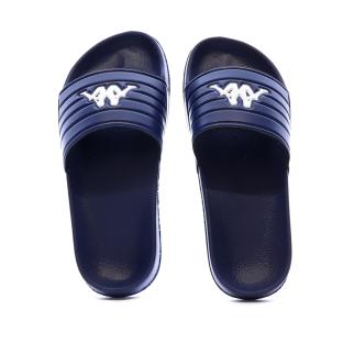 Claquettes Marine Garçon Kappa Logo Sarty vue 0