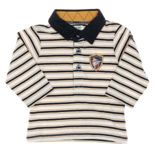 Polo Marine/Beige Garçon EOM Naimo vue 0