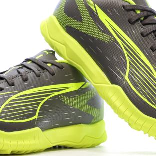 Chaussures de football Gris/Vert Garçon Puma Ultra 5 Play vue 0