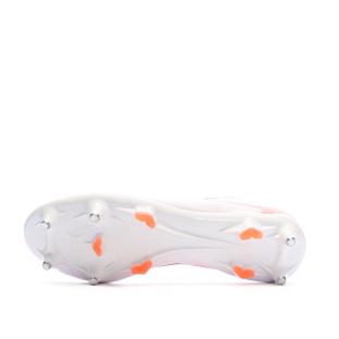 Chaussures de football Blanches/Oranges Homme Puma Ultra 5 Matchs vue 0