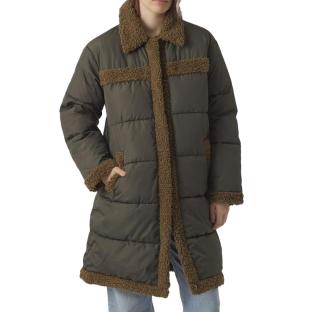 Doudoune Marron Femme Vero Moda Teddy Coat Boos vue 0