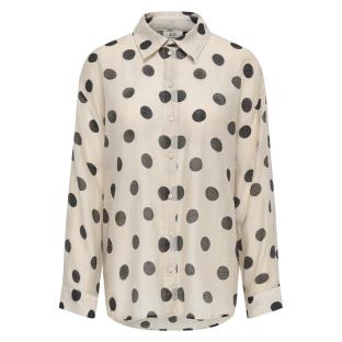 Chemise à Pois Beige Femme JDY Fay vue 0