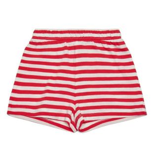 Pantalón corto de rayas rojas para niña Kids Only May ver 0