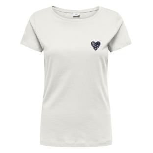 T-Shirt Blanc/Marine Femme JDY Paris vue 0