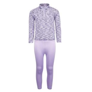 Ensembles Violet Fille Under Armour 1/4 Zip Legging vue 0