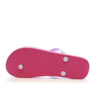 Neonrosa Damen-Flip-Flops „Longboard Lilas“ Ansicht 0