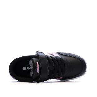 Baskets Noir/Rose Fille Adidas Tensaur vue 0