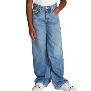 Jean Loose Bleu Fille Calvin Klein Jeans IG0IG02842 vue 0