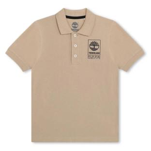 Polo Beige Garçon Timberland T60061 vue 0
