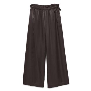 Pantalon fluide Marron Satiné Femme Vero Moda Charm vue 0