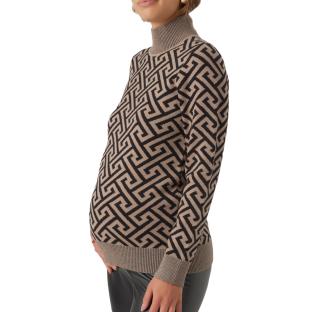 Pull de Grossesse Marron/Noir Femme Vero Moda Marternity Maria vue 0