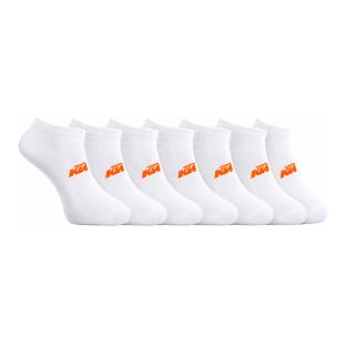3 Paar weiße/orangefarbene Herrensocken KTM 1CHLCX3NR Ansicht 0