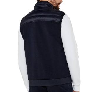 Chaqueta de pluma sin mangas Tommy Hilfiger Mix Media para hombre, azul marino ver 0