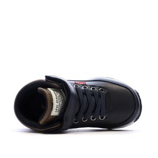 Baskets Noires/Marrons Garçon Levi's Ascot vue 0