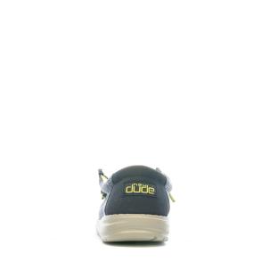 Hey Dude Wally Youth Navy/Grey Boy's Shoes Photo of the Espace des Marques %store% store - view of %key%