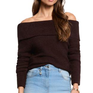 Pull Marron Femme Morgan BOGO vue 0