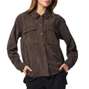 Brown Women’s Pieces Corduroy Overshirt Photo of the Espace des Marques %store% store - view of %key%