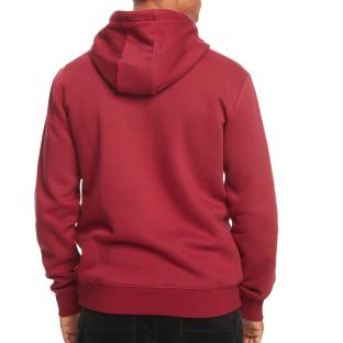 Rotes Sweatshirt für Herren von Quiksilver mit großem Logo auf der Kapuze Ansicht 0