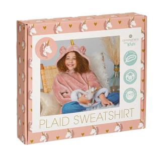 Sweatshirt Plaid Rosa Kinder Atmosphera Einhorn 3-10 Jahre Ansicht 0