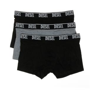 x3 Boxers Noir/Gris Homme Diesel Shawnthreepack vue 0