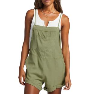 Combishort Kaki Femme Billabong Wild Pursuit Overall vue 0