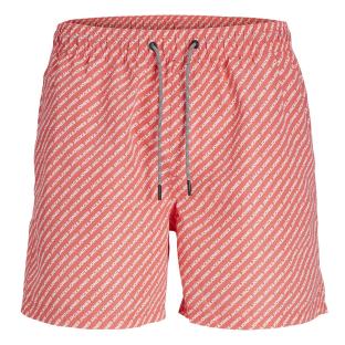 Short de Bain Rouge/Blanc Garçon Jack & Jones Fiji vue 0