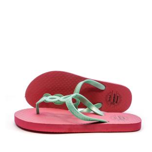 Tongs Rose/Vert Femme Beppi vue 0