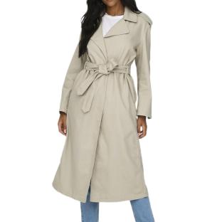 Beigefarbener Mantel Frau Only Manila Washed Ansicht 0