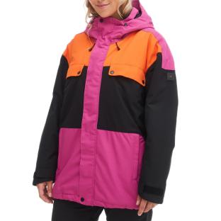 Manteau de ski O'Neill Noir/Rose Femme Tanzanite Jacket vue 0
