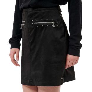 Jupe en Daim Noir Femme Kaporal BATIAH vue 0