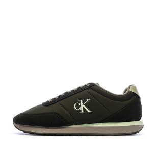 Baskets Kaki Homme Calvin Klein Jeans Retro Runner vue 0