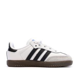 Baskets Blanches Bébé/Junior Adidas Samba OG Cf El I vue 0