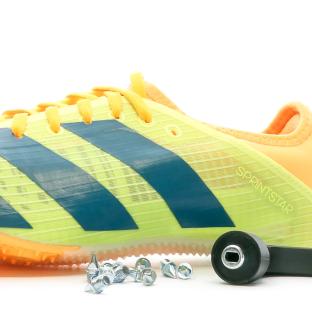 Chaussures Athlétisme verte Mixte Adidas Sprintstar vue 0