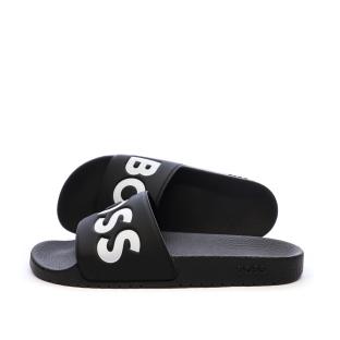 Claquettes Noir Homme Hugo Boss Aryeh vue 0