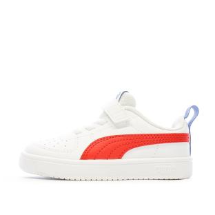 Baskets Blanc/Rouge Fille/Garçon Puma Rickie vue 0
