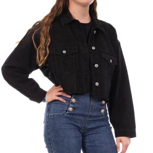 Veste en Jean Noir Femme Jennyfer VROPY vue 0