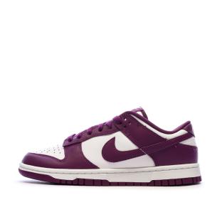 Dunk Low Baskets Blanches/Violettes Homme Nike vue 0