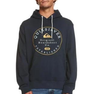 Schwarzes Quiksilver Circletrimhood-Sweatshirt für Herren Ansicht 0