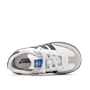 Baskets Blanches Bébé/Junior Adidas Samba OG Cf El I vue 0