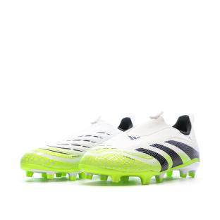 Chaussures de Foot Blanc/Jaune Junior Adidas Predator League Ll FG/MG vue 0