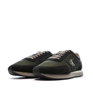 Baskets Kaki Homme Calvin Klein Jeans Retro Runner vue 0