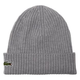 Bonnet Gris Côtelé Homme Lacoste RB0001 vue 0