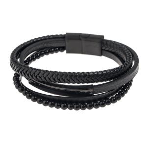 Bracelet Noir Homme Geographical Norway Bracelet Noir SG-315108 vue 0