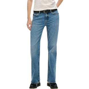 Jean Droit Bleu Femme Superdry Vintage Rise Slim Flare vue 0