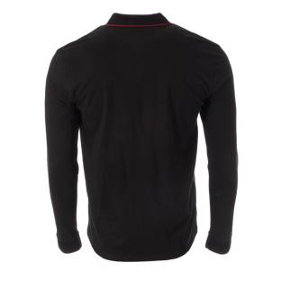 Polo de manga larga para hombre Negro/Gris RMS26 91234 ver 0