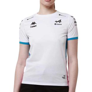 Maillots de Sport Blanc Femme Kappa Adoliw Alpine F1 vue 0